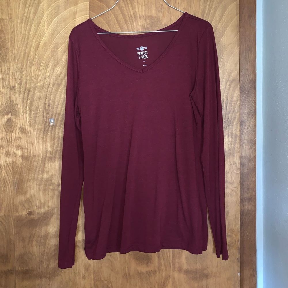 Maroon Long Sleeved Shirt